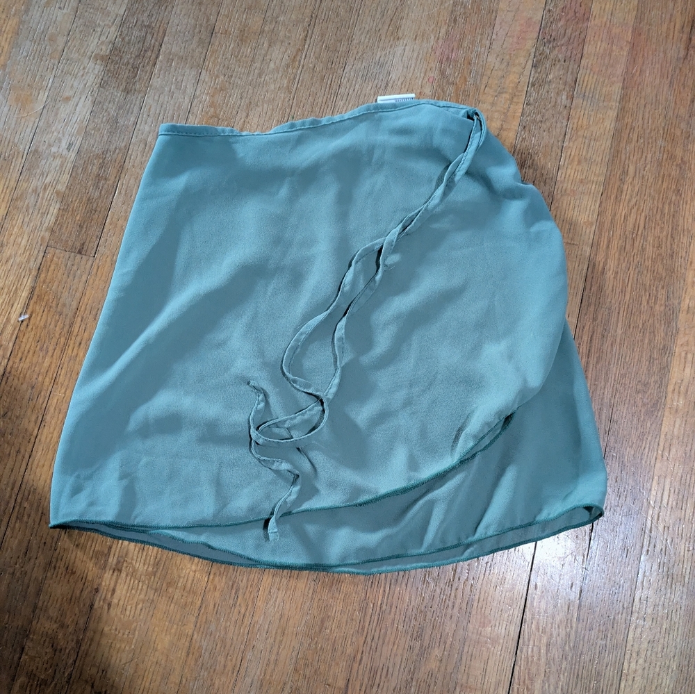 Teal Wrap Skirt